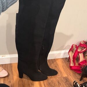 Halogen Black Over the Knee Boots